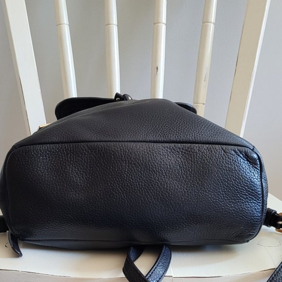 Michael Kors Black Leather Rachel Backpack, Never Used - Picture 8 of 8